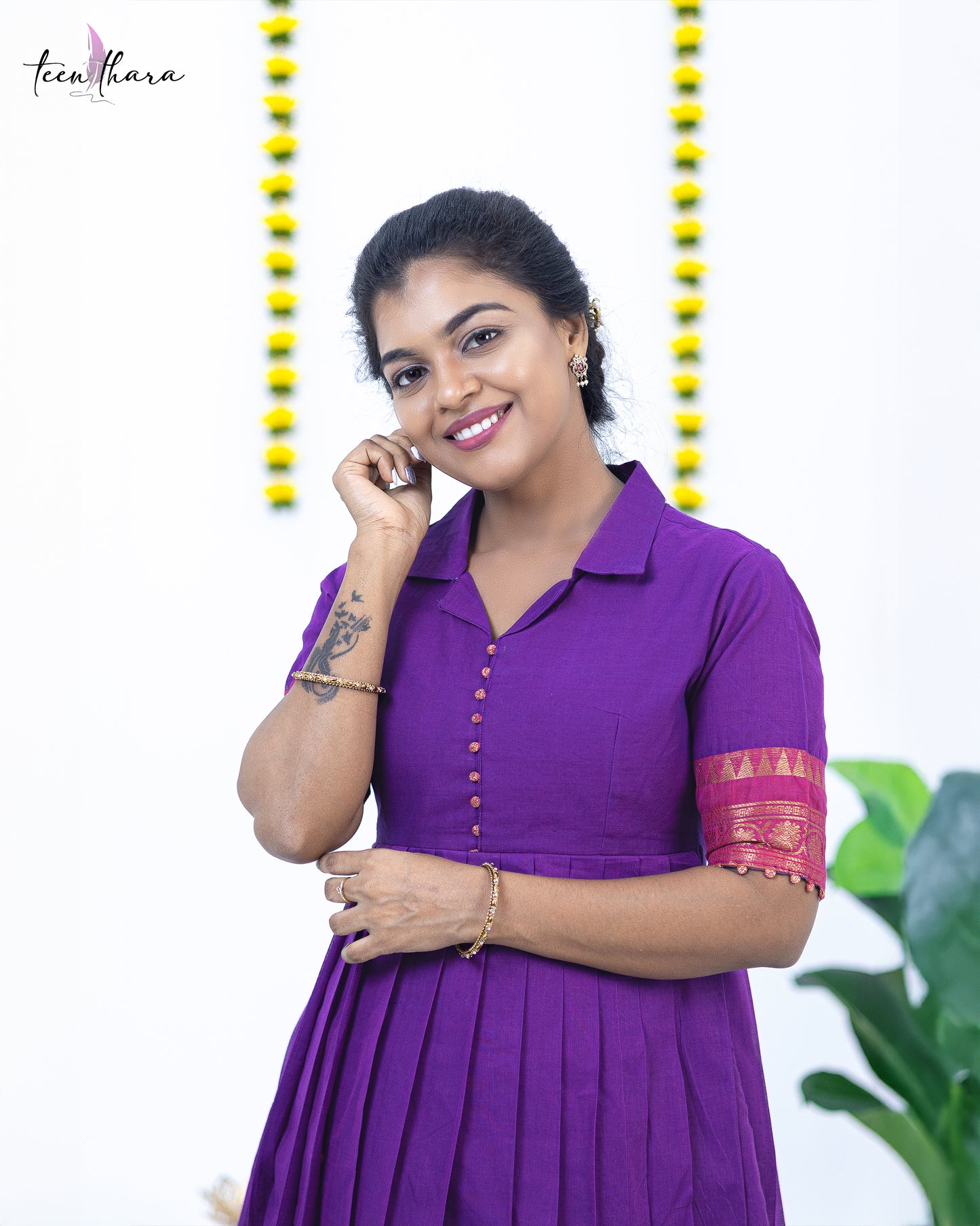 Mystic Purple Elegance, INDO-WESTERN-CTN107