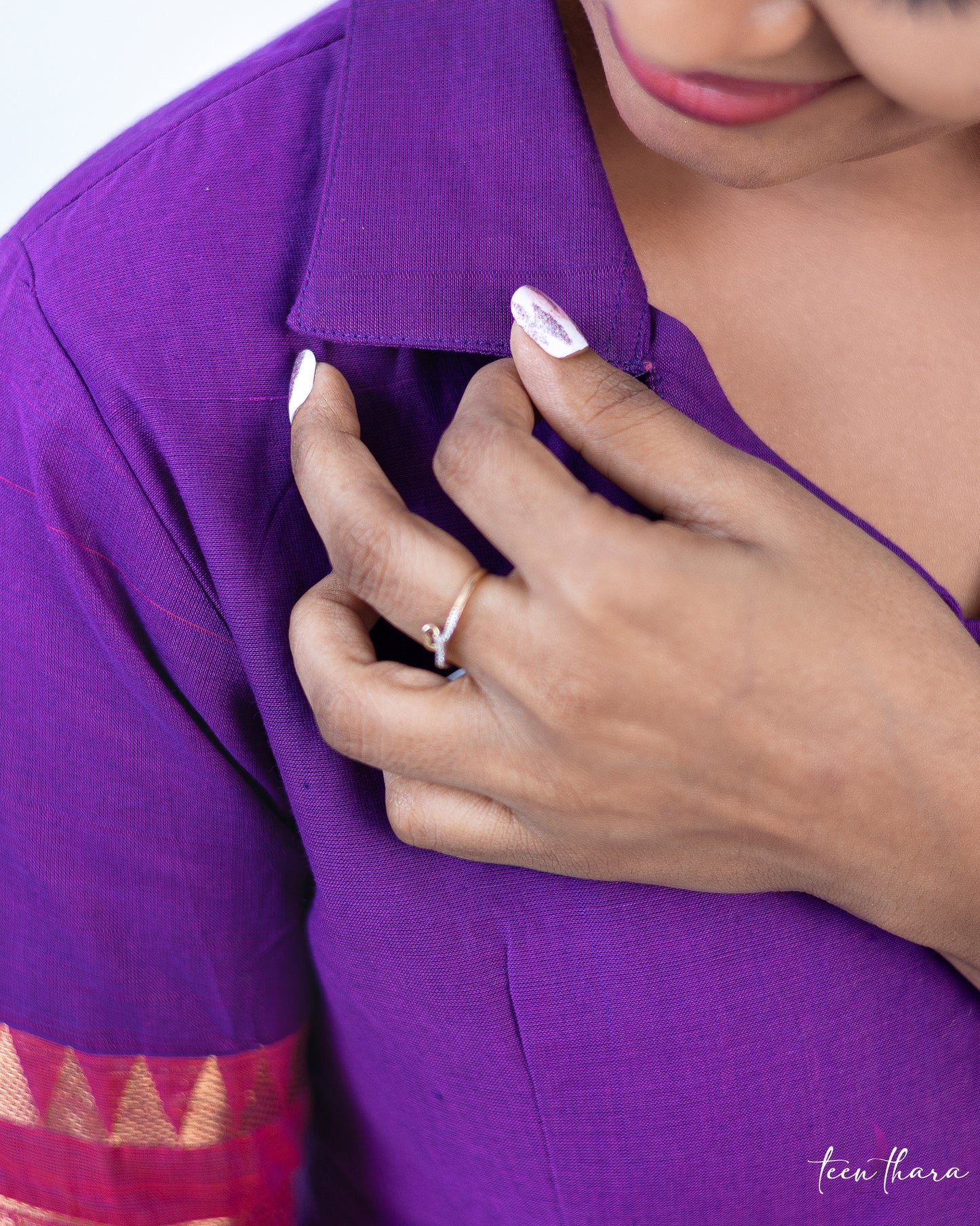 Mystic Purple Elegance, INDO-WESTERN-CTN107