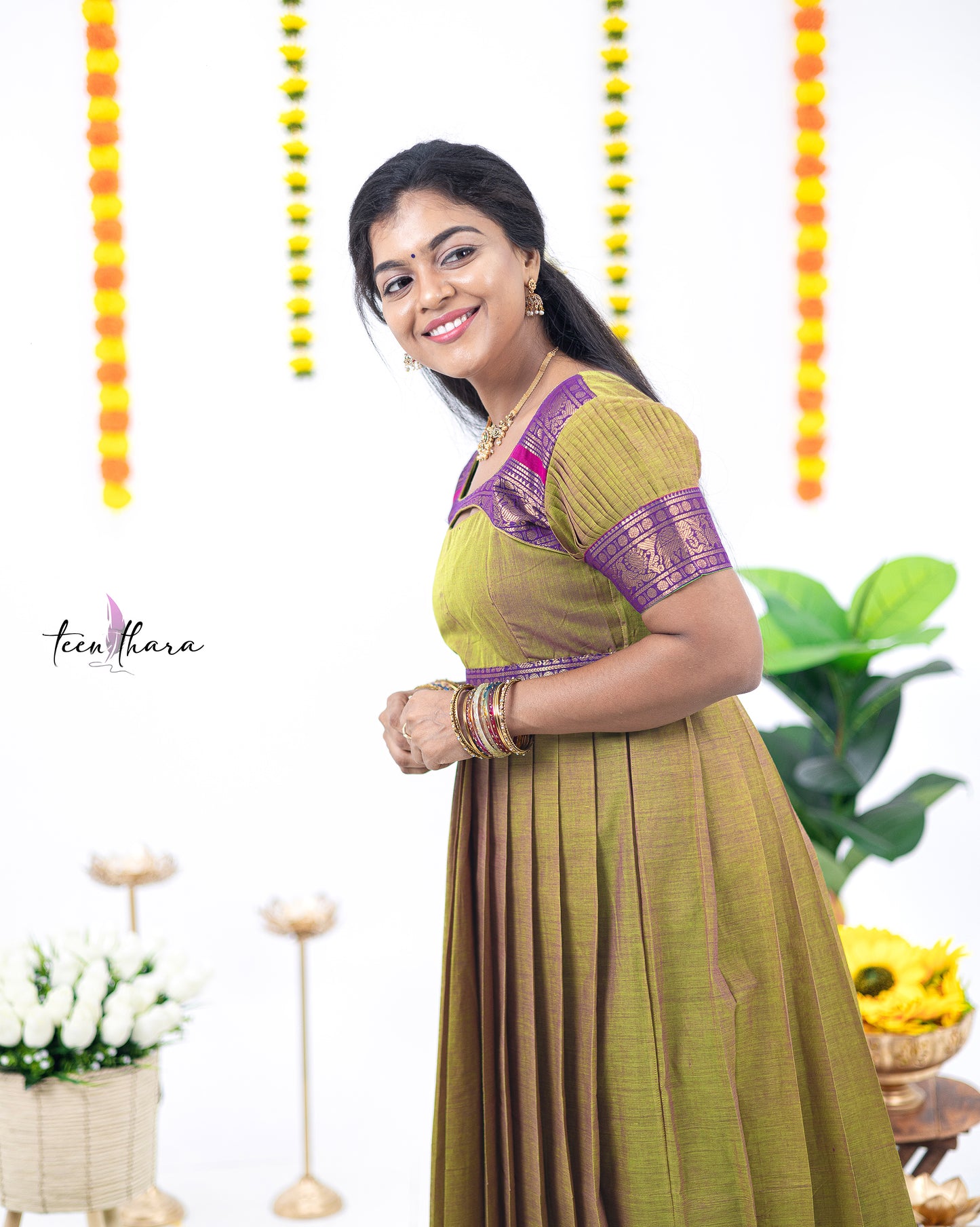 Perfect Blend of green and Purple- CTN104