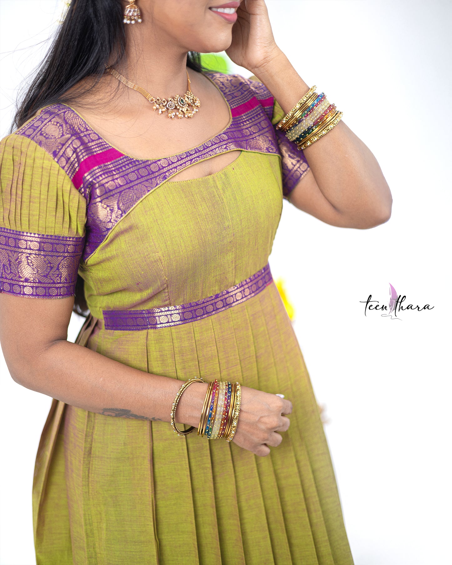 Perfect Blend of green and Purple- CTN104