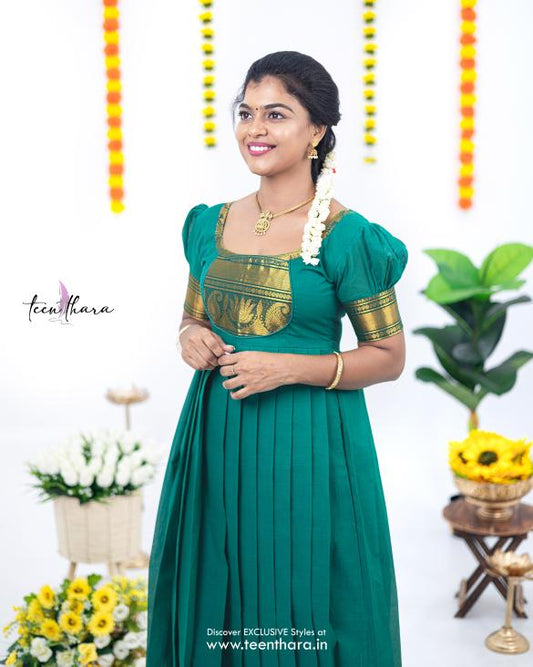 Rama Green Natural Gown -CTN103