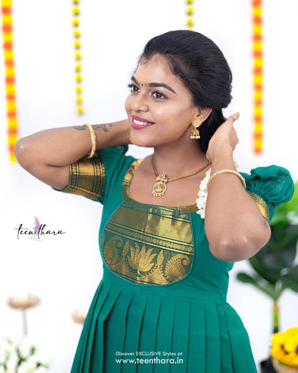 Rama Green Natural Gown -CTN103